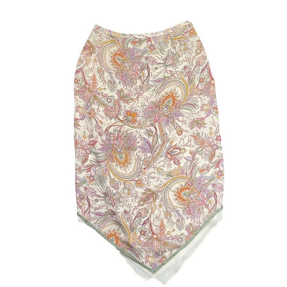 Harolds V-Hem Paisley Skirt Size 6